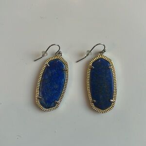 Kendra Scott Elle Blue Lapis Earring with Gold